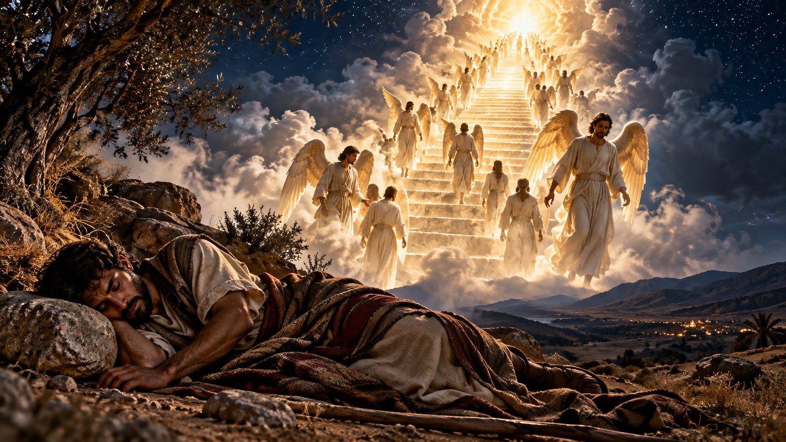 Jacob’s Dream at Bethel: Heaven Opens Illustration: Jacob’s Dream at Bethel: Heaven Opens