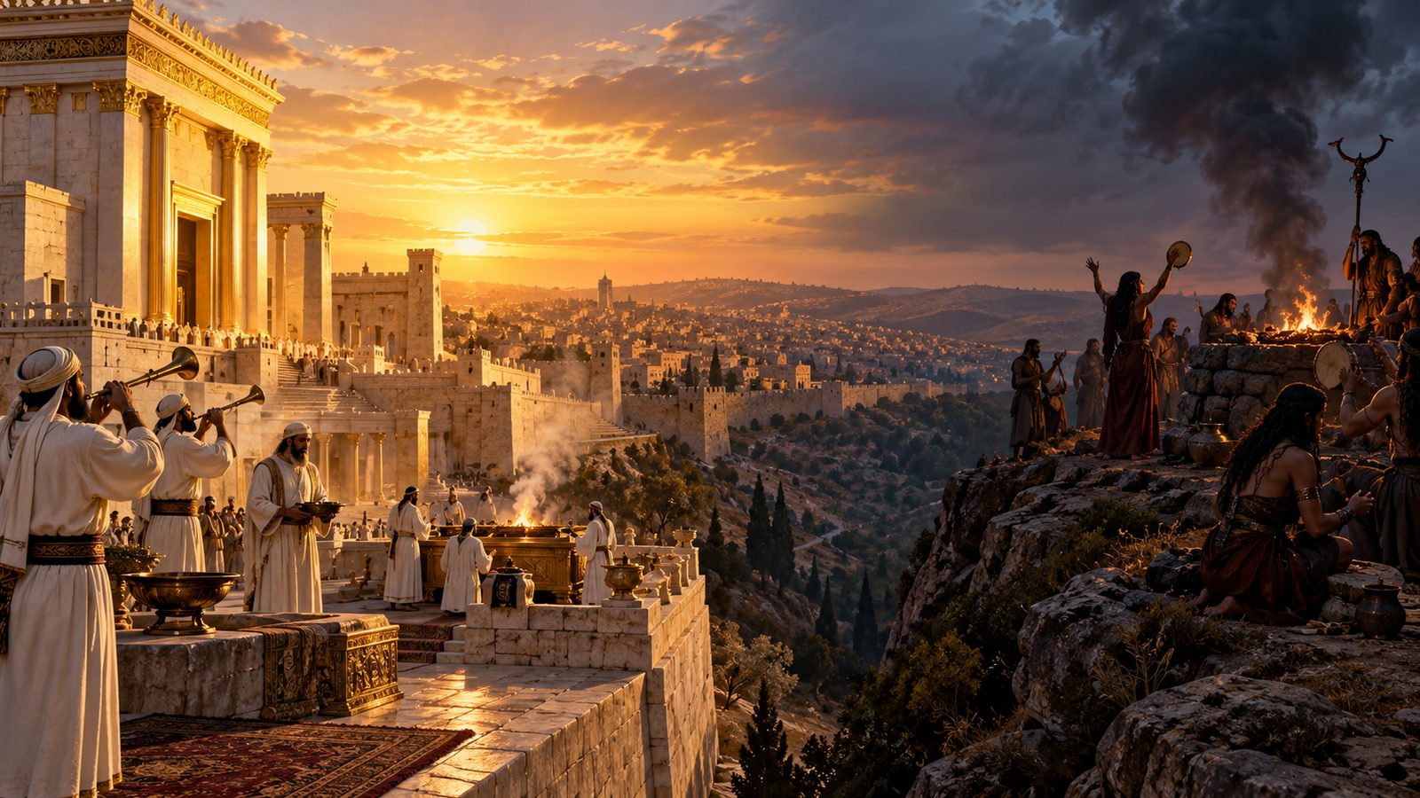 Solomon’s Divided Worship: Two Places, One Betrayed Covenant Illustration: Solomon’s Divided Worship: Two Places, One Betrayed Covenant
