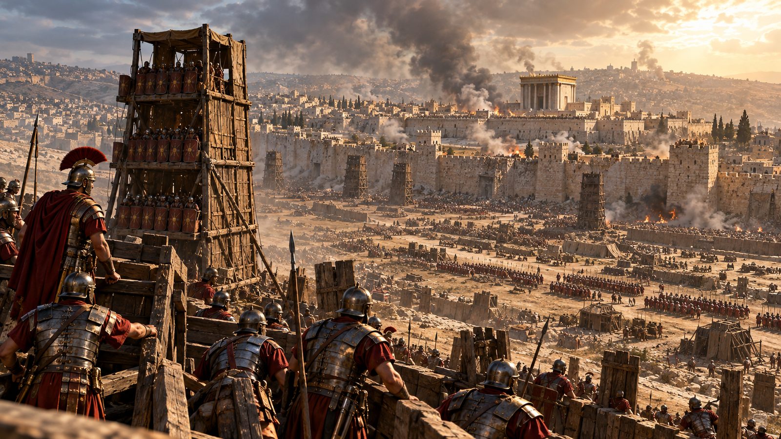 Jerusalem Under Siege: Roman Earthworks in AD 70 Illustration: Jerusalem Under Siege: Roman Earthworks in AD 70